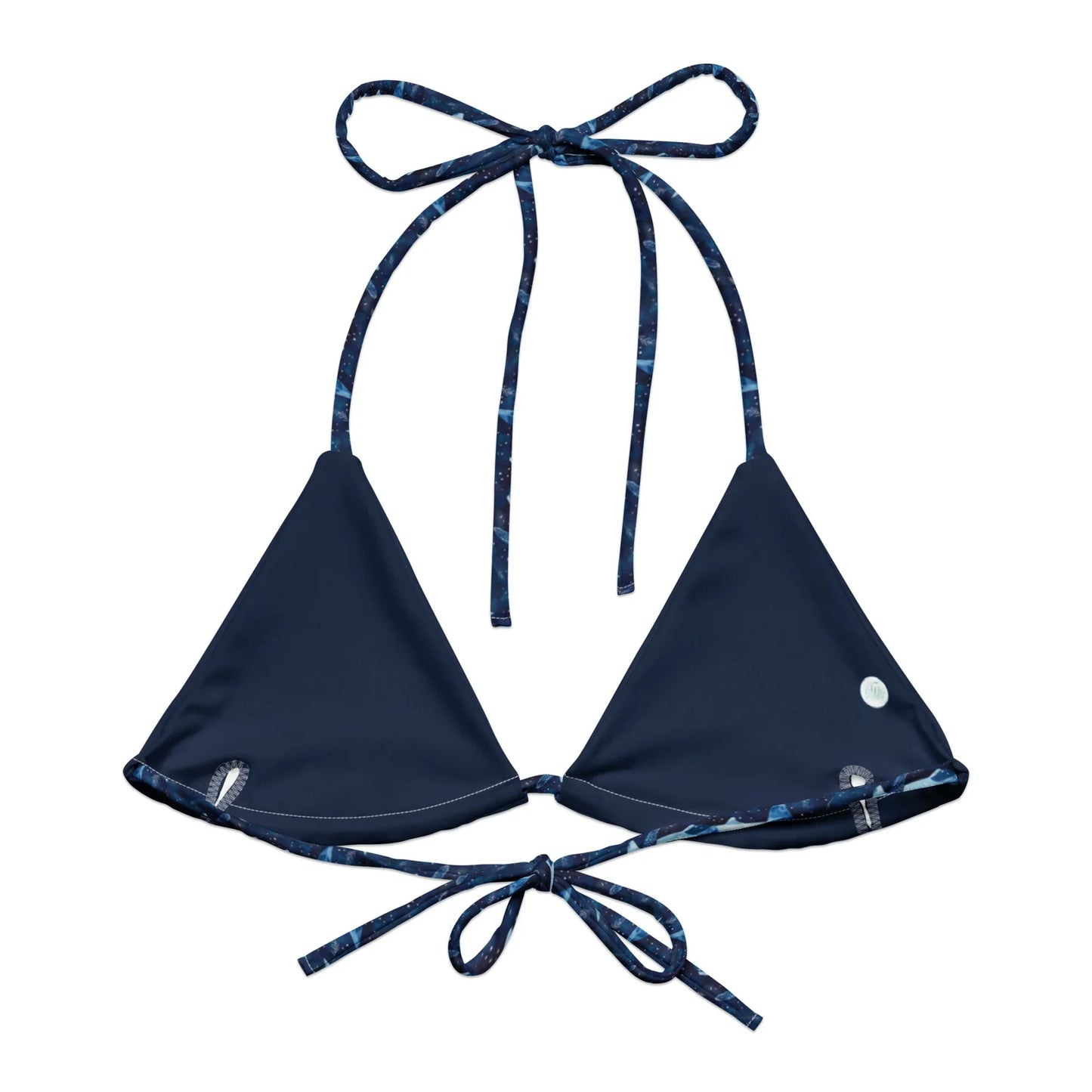 Whale Shark Dream Eco String Bikini Top - Salinity Swimwear