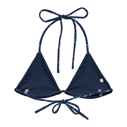Whale Shark Dream Eco String Bikini Top - Salinity Swimwear