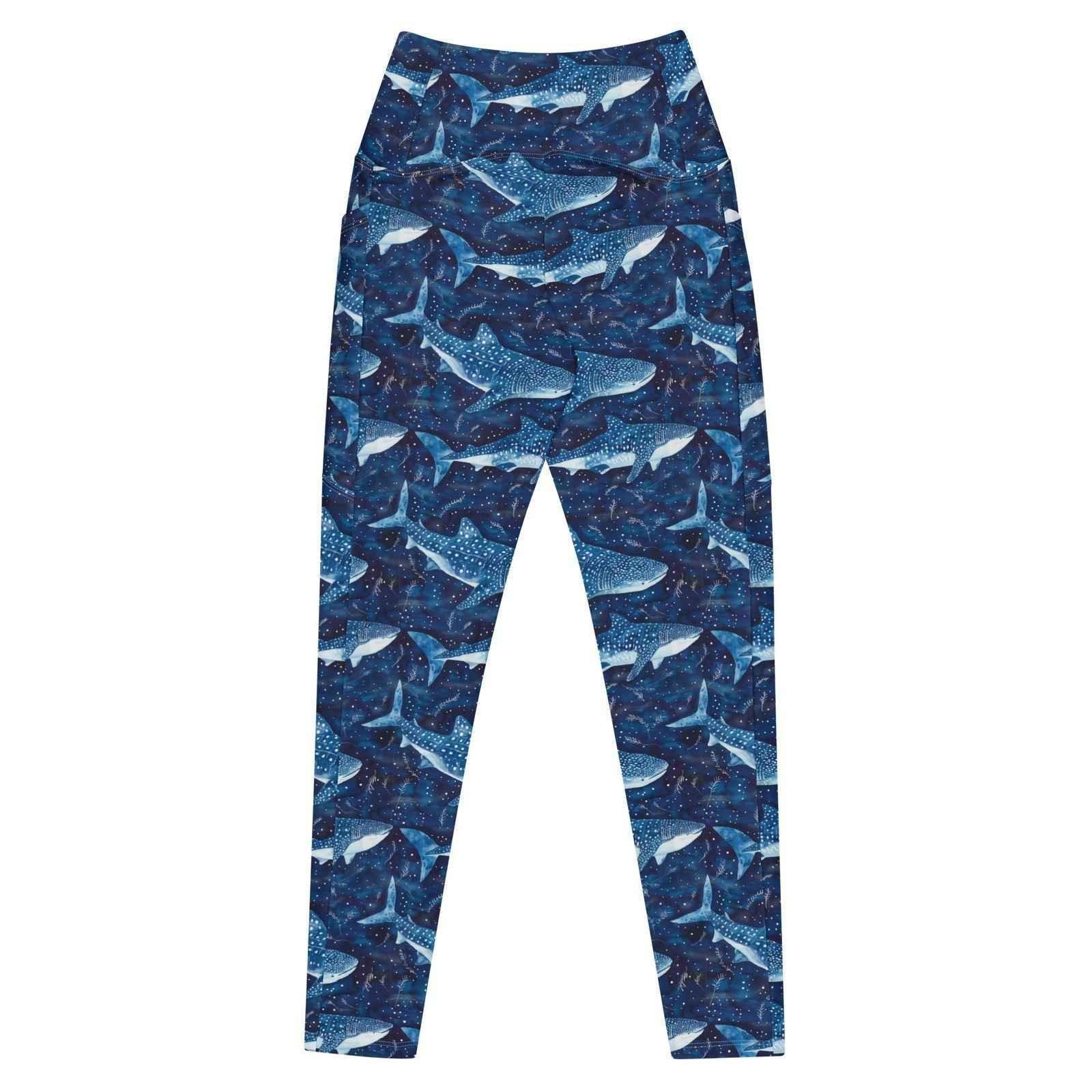 Whale Shark Dream Eco Swim Leggings With Pockets - Salinity Swimwear