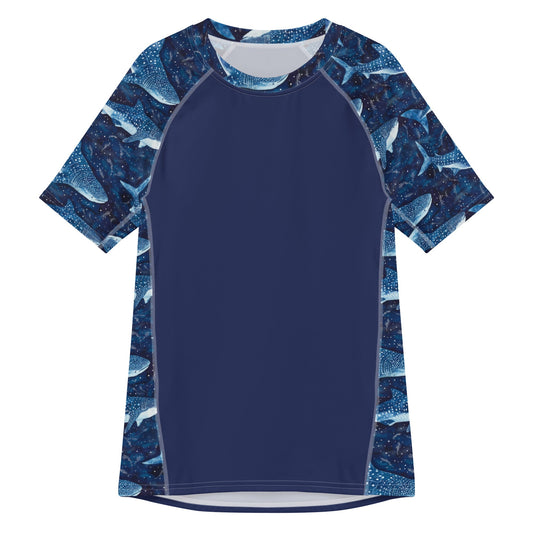Salinity Swimwear Whale Shark Dream Men’s Short Sleeve Swim Shirt Rash Guard