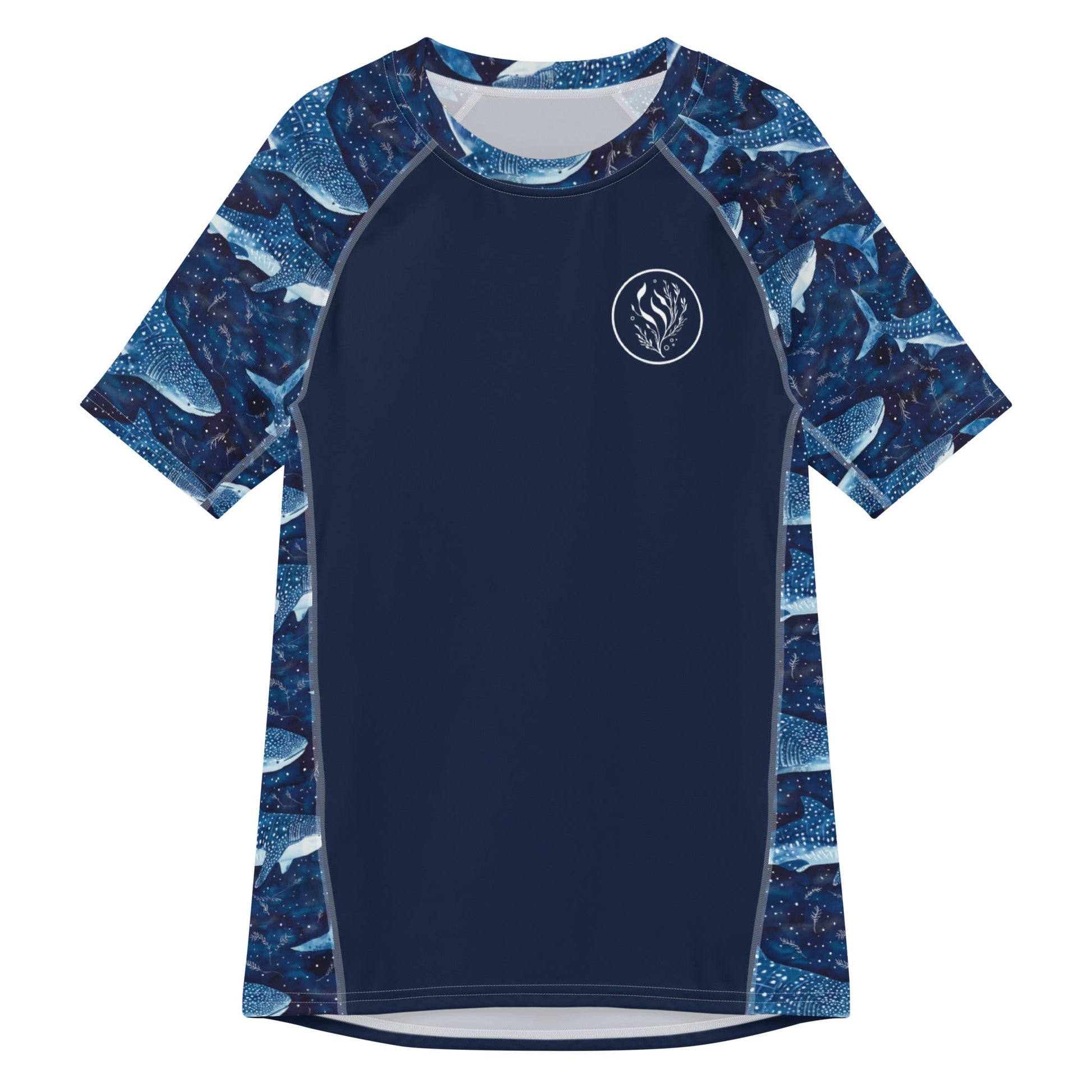 Whale Shark Dream Men’s Short Sleeve Swim Shirt - Salinity Swimwear