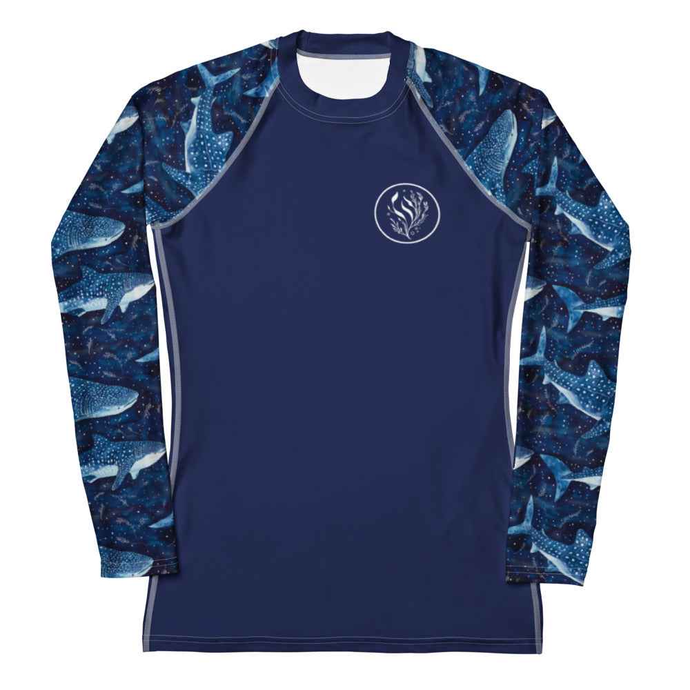 Salinity Swimwear Whale Shark Dream Women's Rash Guard Solid Rash Guard