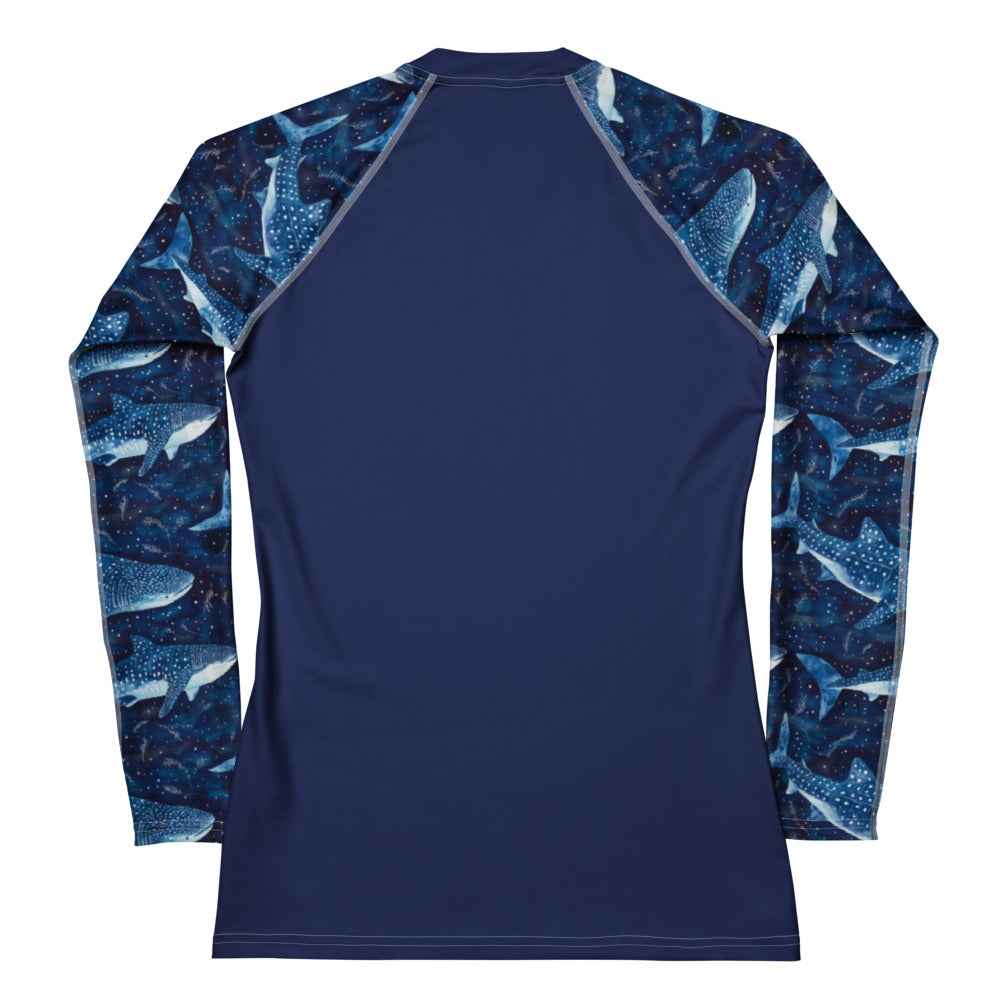 Salinity Swimwear Whale Shark Dream Women's Rash Guard Solid Rash Guard