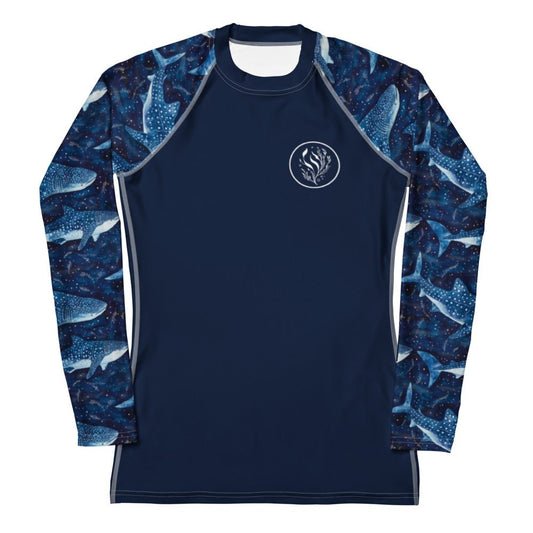Salinity Swimwear Whale Shark Dream Women's Rash Guard Solid Rash Guard