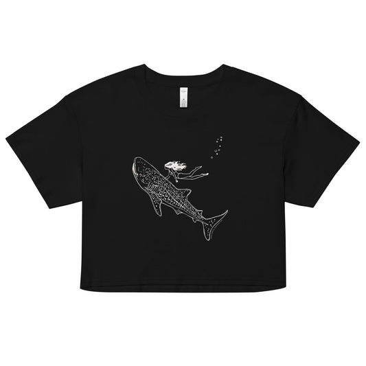 Salinity Swimwear Whale Shark Moment Women’s Crop Top T-Shirt