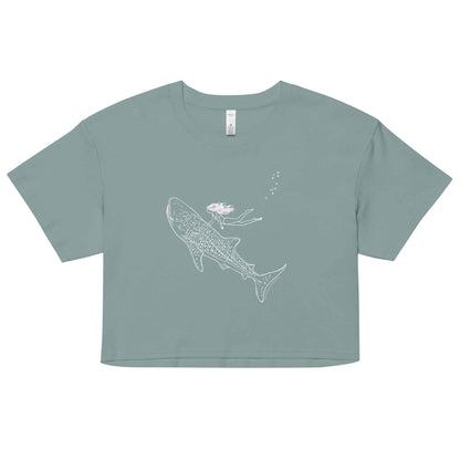 Salinity Swimwear Whale Shark Moment Women’s Crop Top T-Shirt