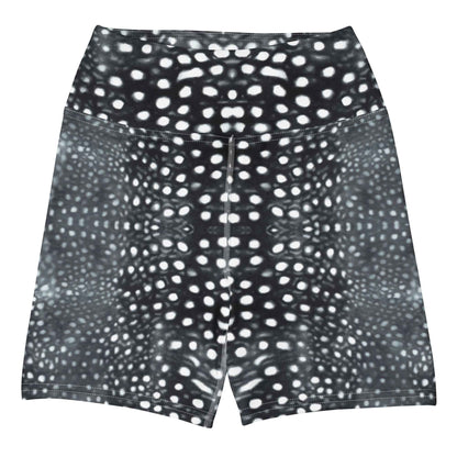 Salinity Swimwear Whale Shark Mosaic B&W 4" Inch Dive Shorts Shorts