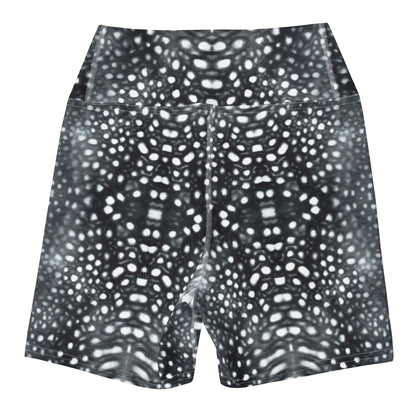 Salinity Swimwear Whale Shark Mosaic B&W 4" Inch Dive Shorts Shorts