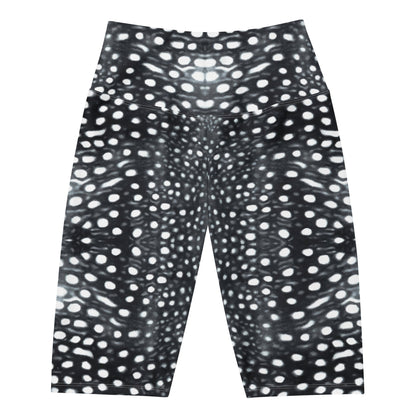 Salinity Swimwear Whale Shark Mosaic B&W 8" Inch Dive Shorts Shorts
