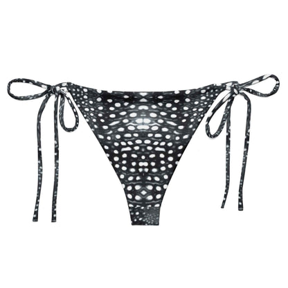 Salinity Swimwear Whale Shark Mosaic B&W Eco String Bikini Bottom Bikini Bottom