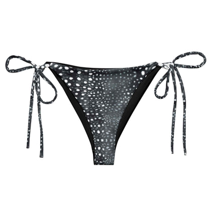 Salinity Swimwear Whale Shark Mosaic B&W Eco String Bikini Bottom Bikini Bottom
