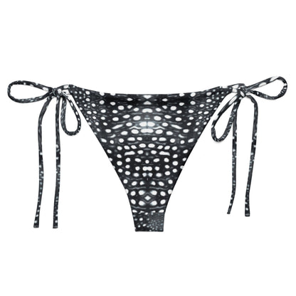 Salinity Swimwear Whale Shark Mosaic B&W Eco String Bikini Bottom Bikini Bottom
