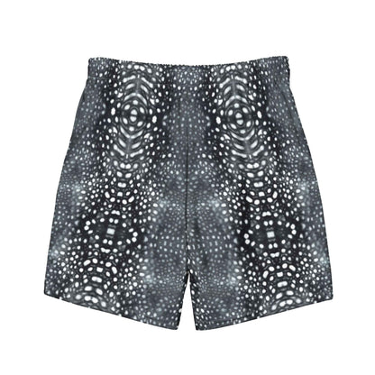 Salinity Swimwear Whale Shark Mosaic B&W Eco Swim Trunks Swim Trunks