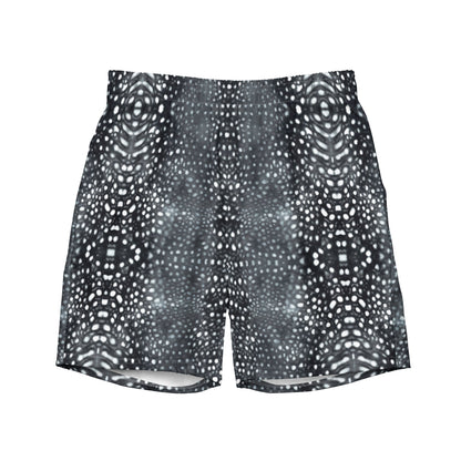 Salinity Swimwear Whale Shark Mosaic B&W Eco Swim Trunks Swim Trunks