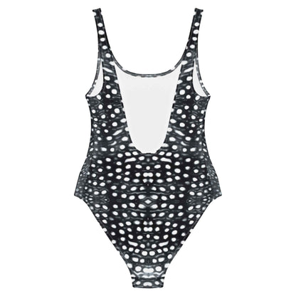 Salinity Swimwear Whale Shark Mosaic B&W One - Piece Swimsuit One - Piece Swimsuit