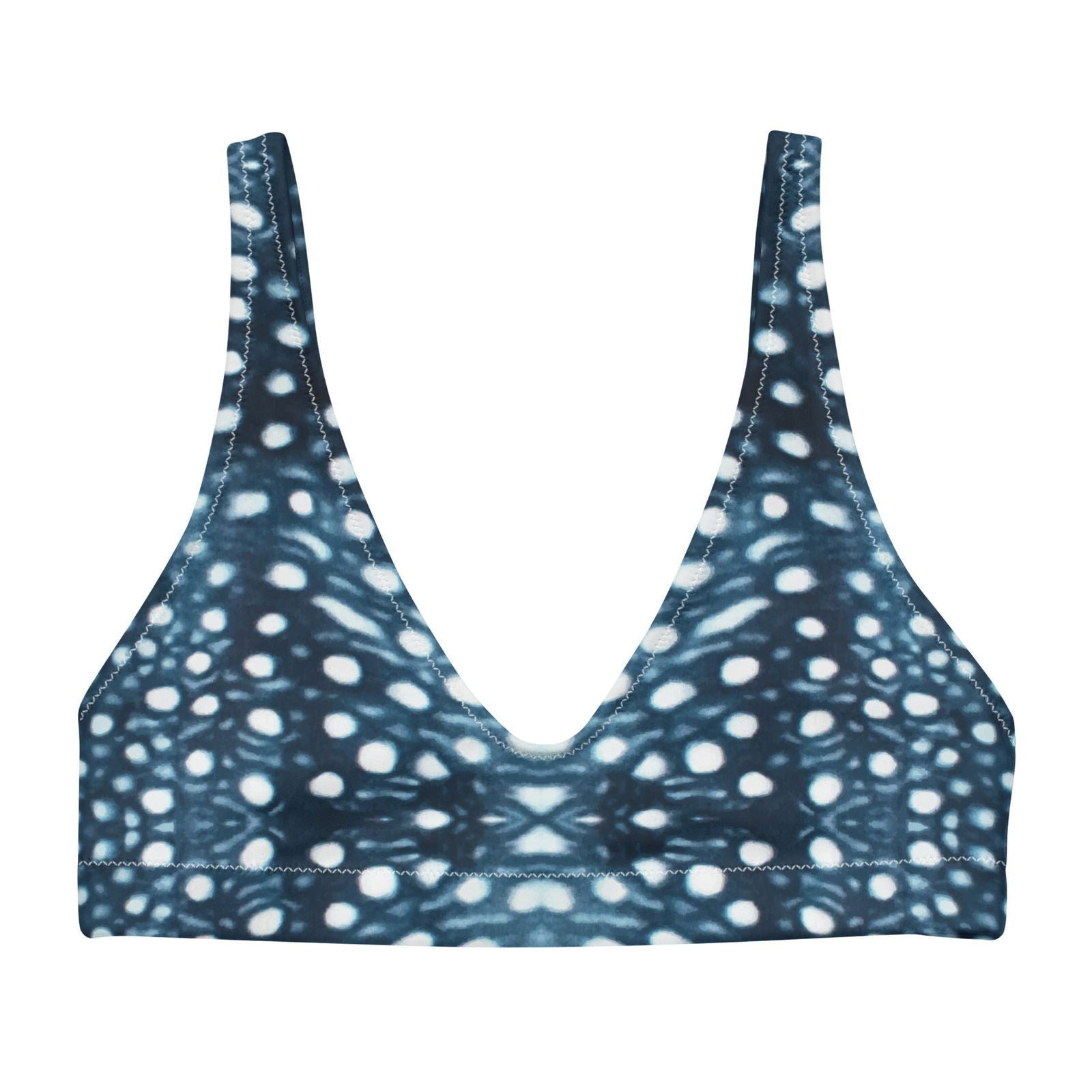 Whale Shark Mosaic Eco Bikini Top - Salinity Swimwear