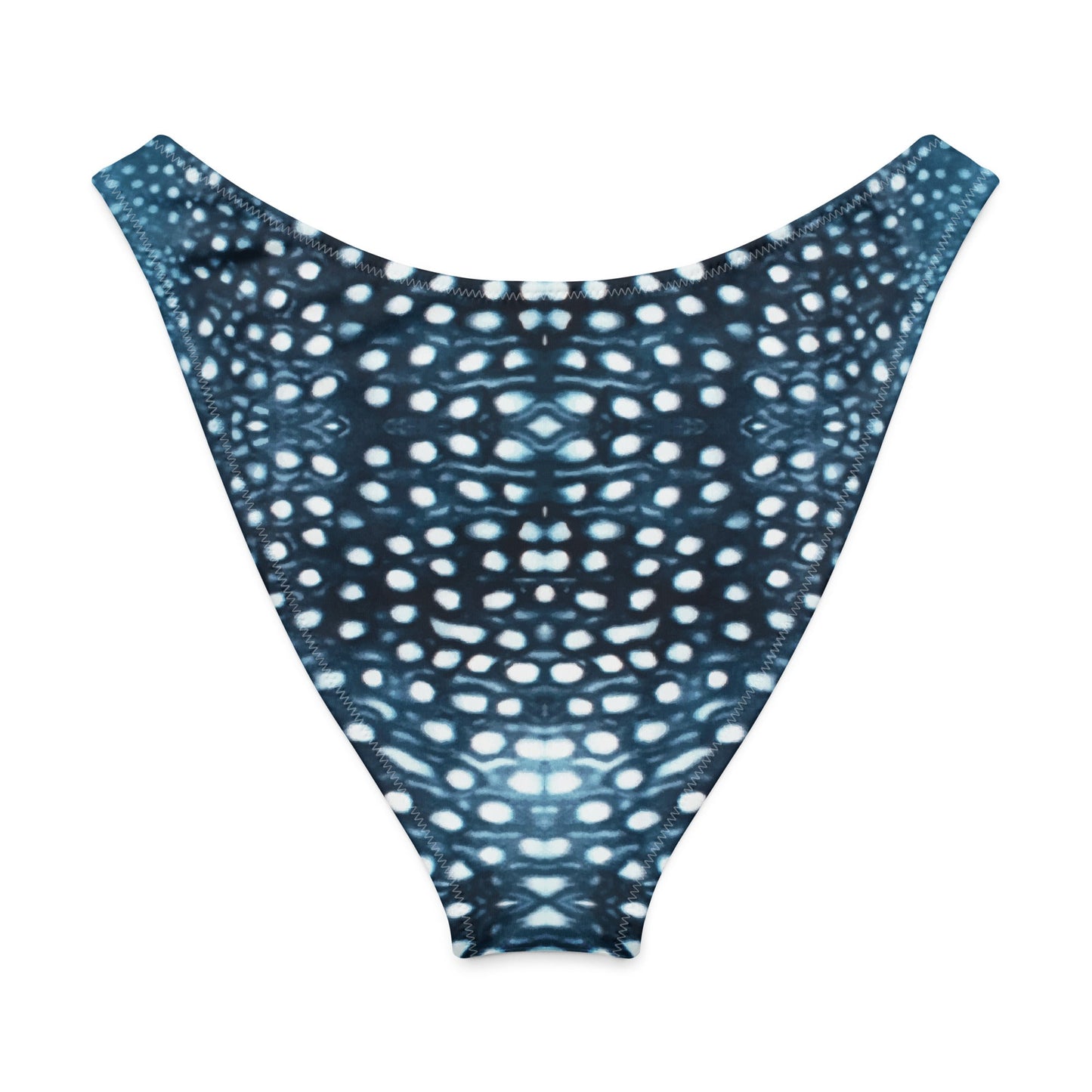 Salinity Swimwear Whale Shark Mosaic Eco High - Leg Cheeky Bikini Bottom Bikini Bottom