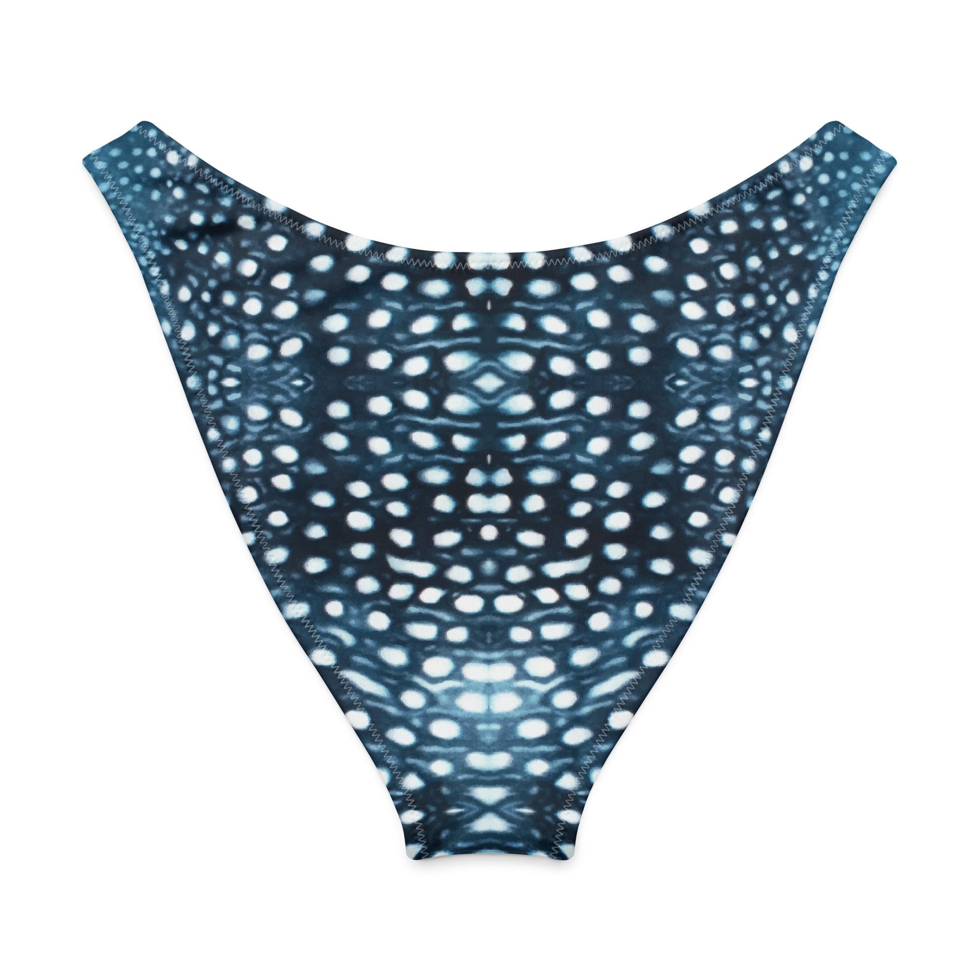 Salinity Swimwear Whale Shark Mosaic Eco High - Leg Cheeky Bikini Bottom Bikini Bottom