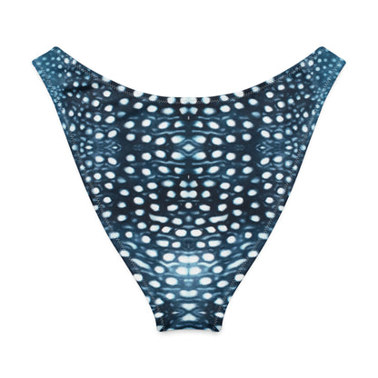 Salinity Swimwear Whale Shark Mosaic Eco High - Leg Cheeky Bikini Bottom Bikini Bottom