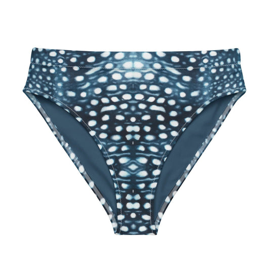 Salinity Swimwear Whale Shark Mosaic Eco High - Waisted Bikini Bottom Bikini Bottom
