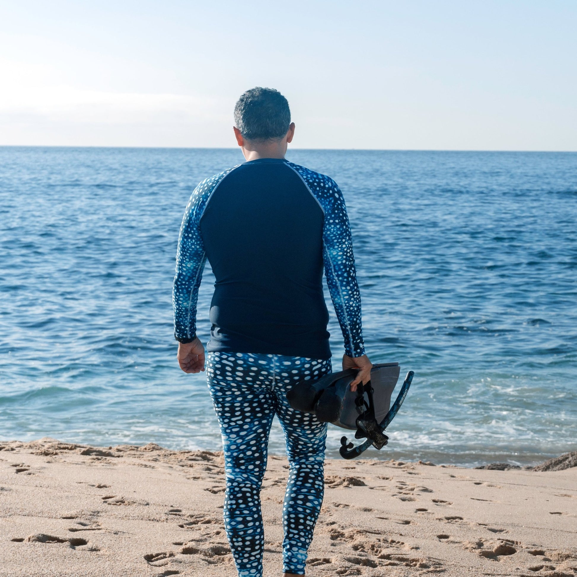 Salinity Swimwear Whale Shark Mosaic Men's Swim Leggings Leggings