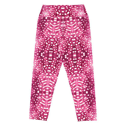 Salinity Swimwear Whale Shark Mosaic Pink Capri Swim Leggings Capri Leggings