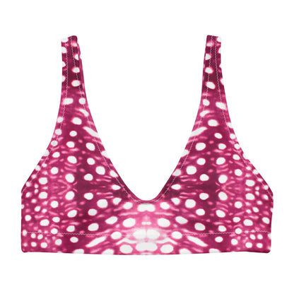 Salinity Swimwear Whale Shark Mosaic Pink Eco Bikini Top Bikini Top