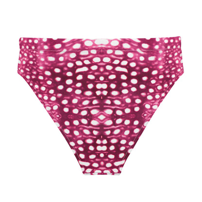 Salinity Swimwear Whale Shark Mosaic Pink Eco High - Waisted Bikini Bottom Bikini Bottom