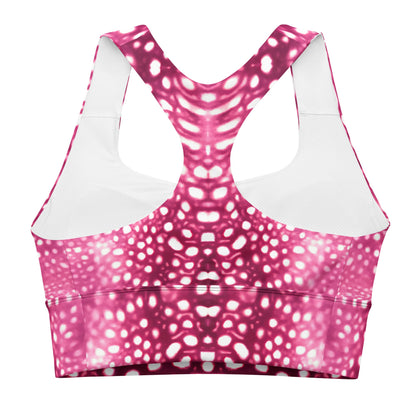 Salinity Swimwear Whale Shark Mosaic Pink Eco Sports Swim Top Sports Top