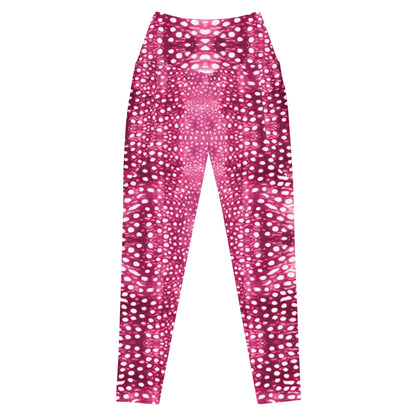 Salinity Swimwear Whale Shark Mosaic Pink Eco Swim Leggings With Pockets Leggings