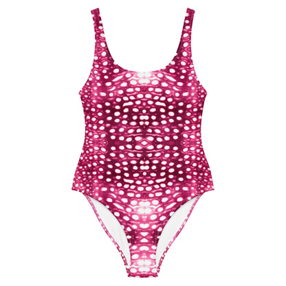 Salinity Swimwear Whale Shark Mosaic Pink One - Piece Swimsuit One - Piece Swimsuit