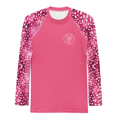 Salinity Swimwear Whale Shark Mosaic Pink W Men's Rash Guard Rash Guard
