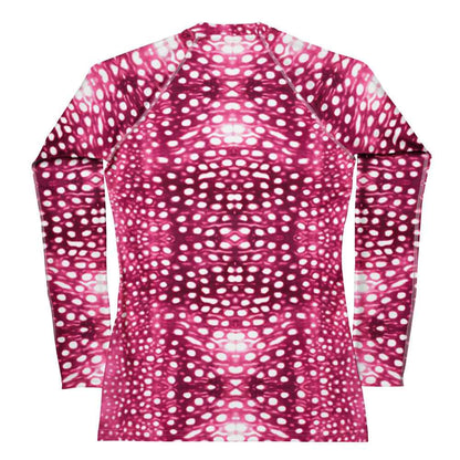 Salinity Swimwear Whale Shark Mosaic Pink Women's Rash Guard Rash Guard
